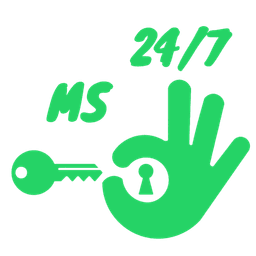 MS 24/7 Schlüsseldienst Logo